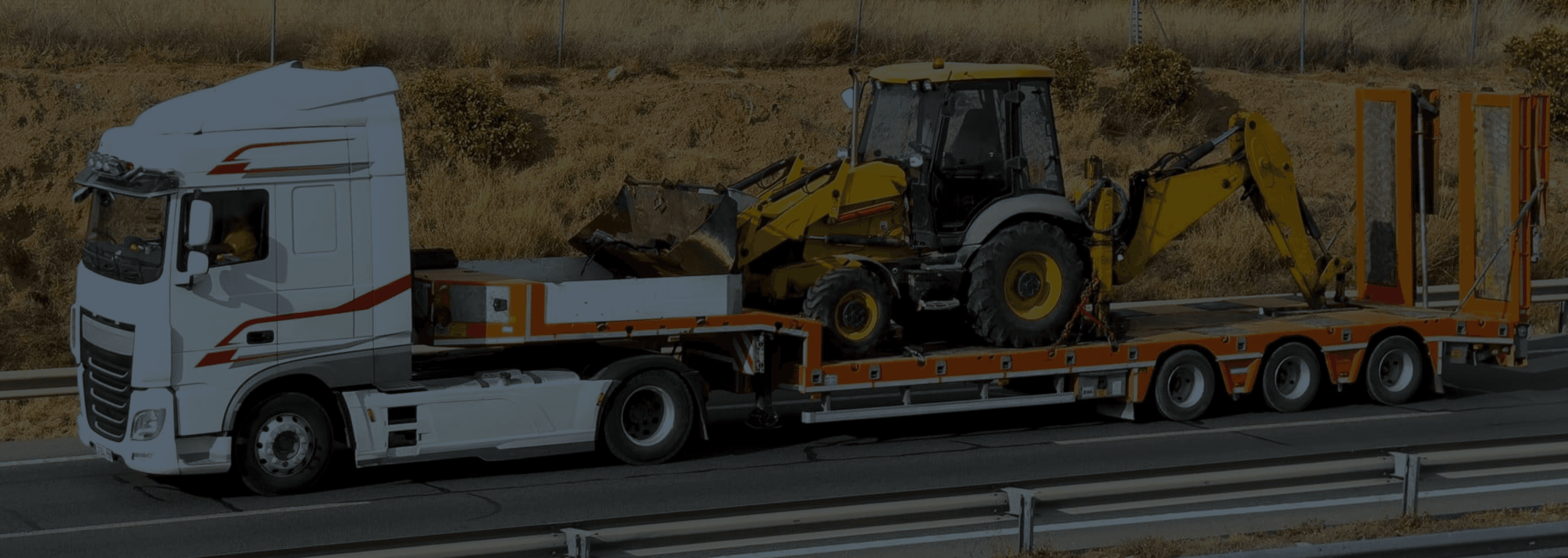 Transporte de maquinaria pesada en ruta